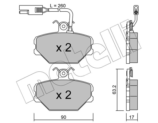 Remblokset Metelli 22-0059-1