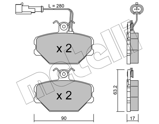 Remblokset Metelli 22-0059-2