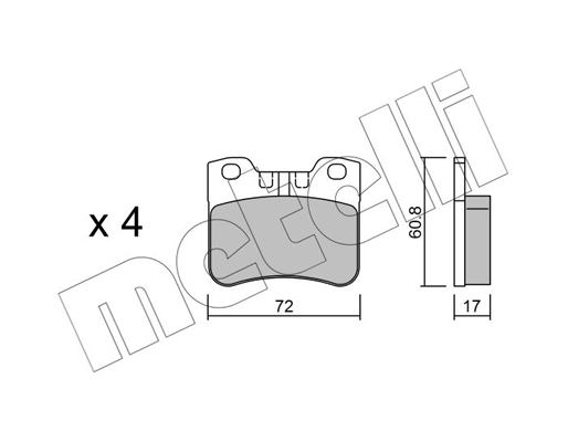 Remblokset Metelli 22-0060-2