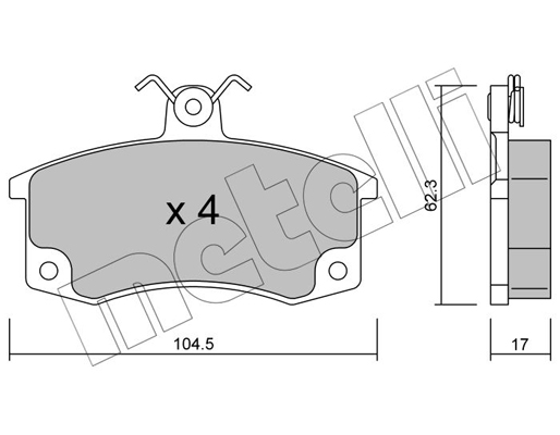 Remblokset Metelli 22-0062-0