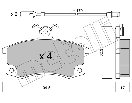 Remblokset Metelli 22-0062-1