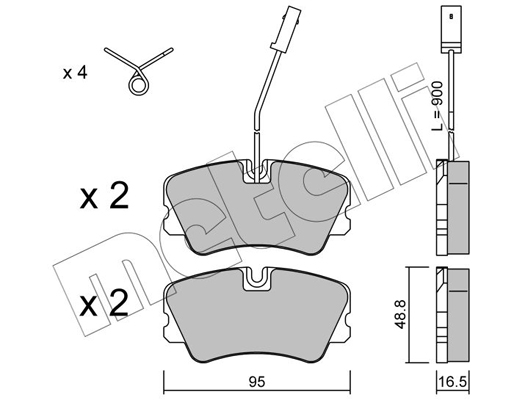 Remblokset Metelli 22-0065-1