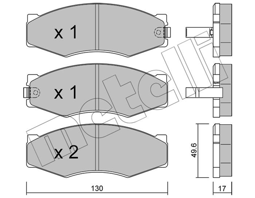 Remblokset Metelli 22-0066-1