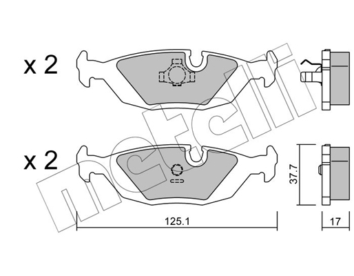 Remblokset Metelli 22-0070-1