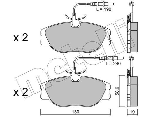 Remblokset Metelli 22-0072-3