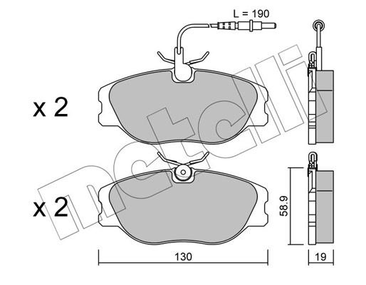 Remblokset Metelli 22-0072-4