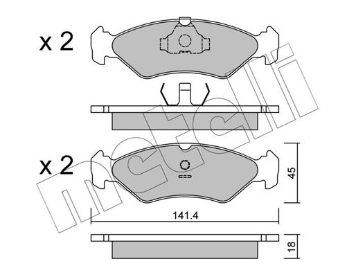 Remblokset Metelli 22-0073-0