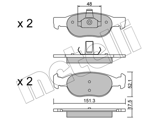 Remblokset Metelli 22-0079-2