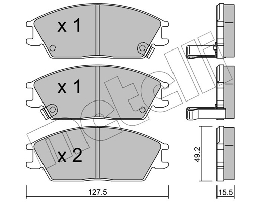 Remblokset Metelli 22-0081-1