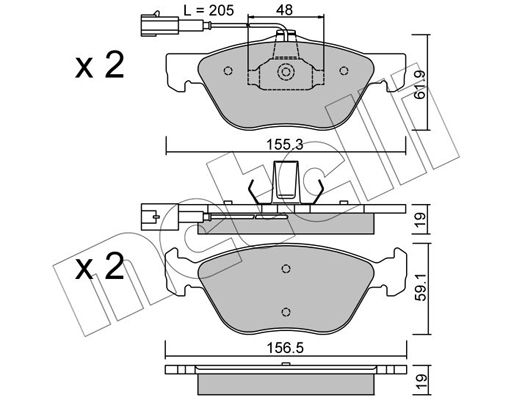 Remblokset Metelli 22-0083-0