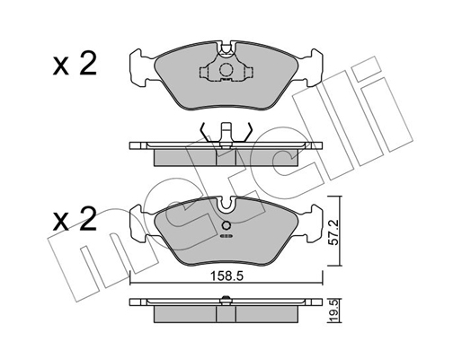 Remblokset Metelli 22-0091-0