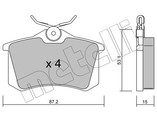 Remblokset Metelli 22-0100-0