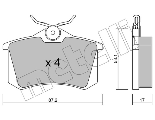 Remblokset Metelli 22-0100-1