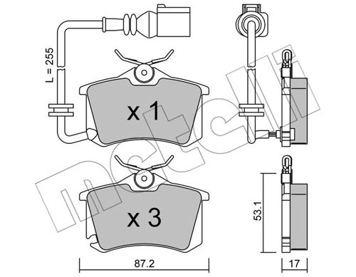 Remblokset Metelli 22-0100-4