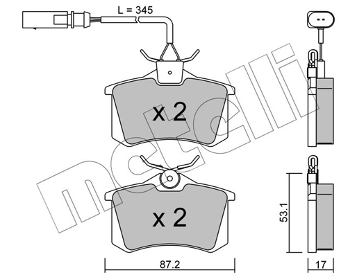 Remblokset Metelli 22-0100-6