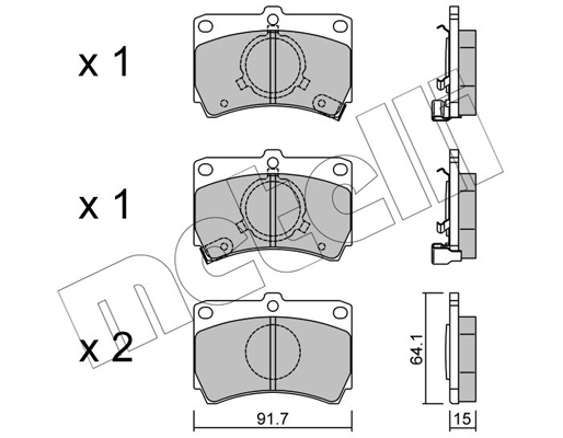 Remblokset Metelli 22-0103-0