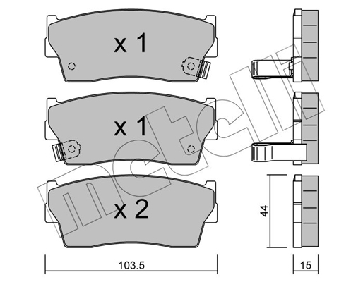 Remblokset Metelli 22-0116-0