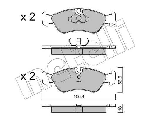 Remblokset Metelli 22-0117-0