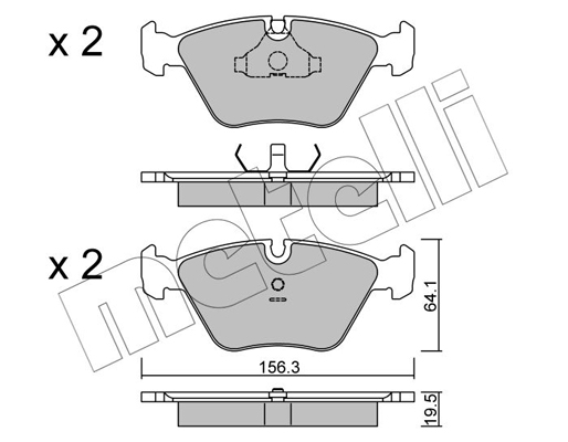 Remblokset Metelli 22-0122-0