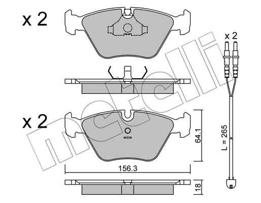 Remblokset Metelli 22-0122-2K