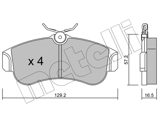 Remblokset Metelli 22-0123-0