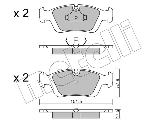 Remblokset Metelli 22-0124-0