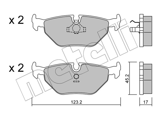 Remblokset Metelli 22-0125-0