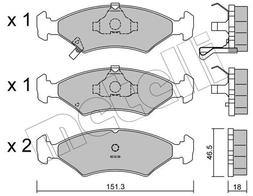 Remblokset Metelli 22-0127-0