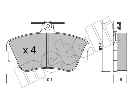 Remblokset Metelli 22-0130-0