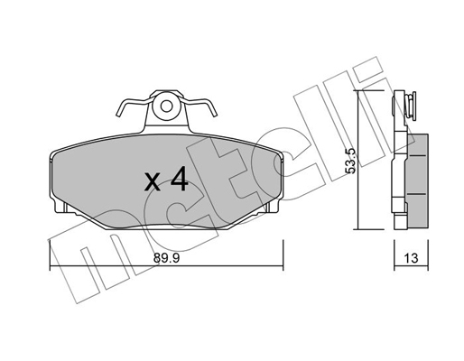 Remblokset Metelli 22-0131-0