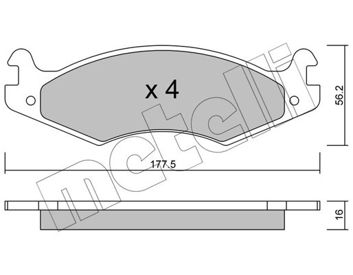 Remblokset Metelli 22-0133-0