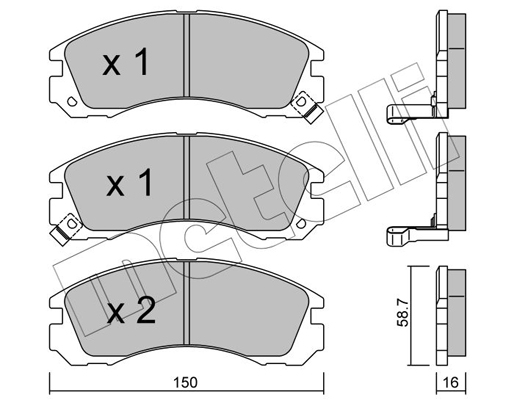 Remblokset Metelli 22-0134-0