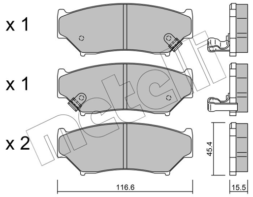 Remblokset Metelli 22-0136-0