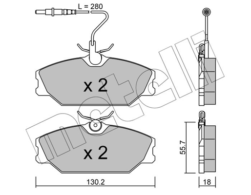 Remblokset Metelli 22-0142-0