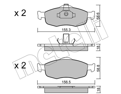 Remblokset Metelli 22-0146-0