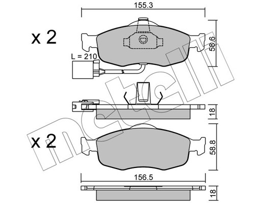 Remblokset Metelli 22-0146-1