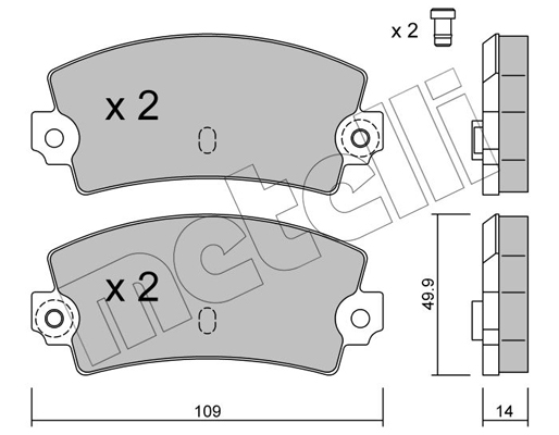 Remblokset Metelli 22-0147-1