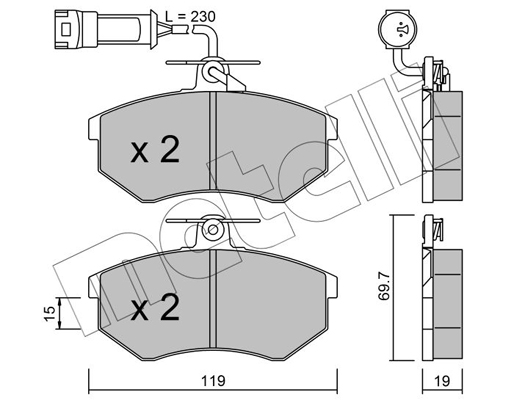 Remblokset Metelli 22-0148-1