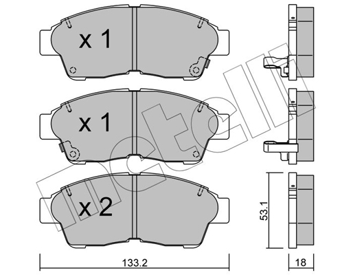 Remblokset Metelli 22-0149-0