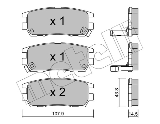 Remblokset Metelli 22-0151-0