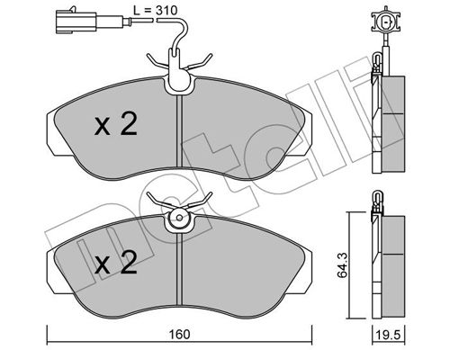 Remblokset Metelli 22-0155-1