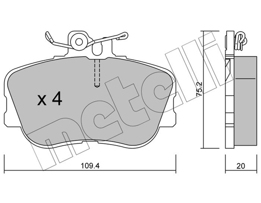 Remblokset Metelli 22-0158-0