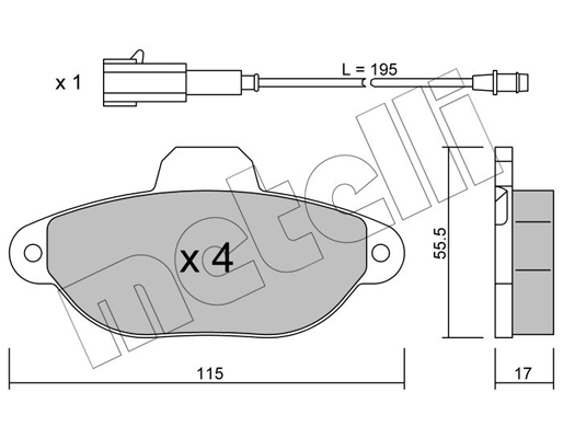 Remblokset Metelli 22-0159-2