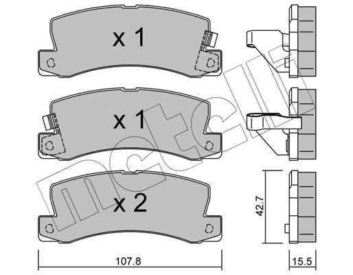 Remblokset Metelli 22-0161-0