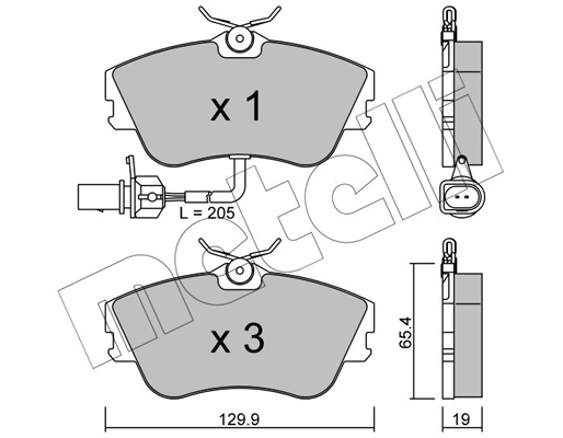 Remblokset Metelli 22-0164-1