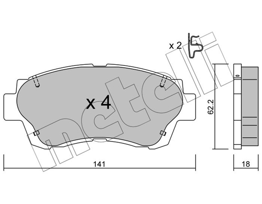 Remblokset Metelli 22-0167-0