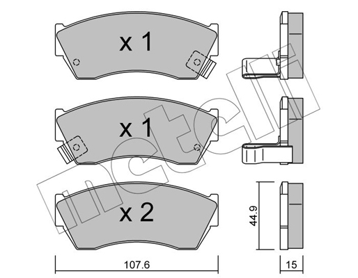 Remblokset Metelli 22-0168-0