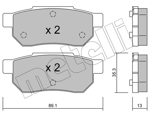 Remblokset Metelli 22-0170-0