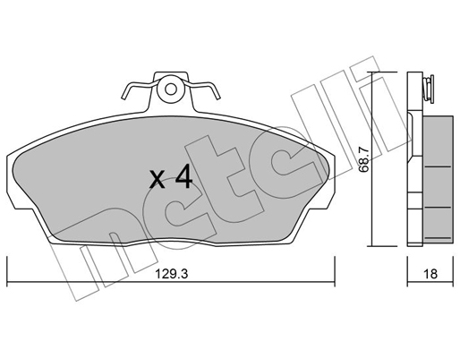 Remblokset Metelli 22-0174-1