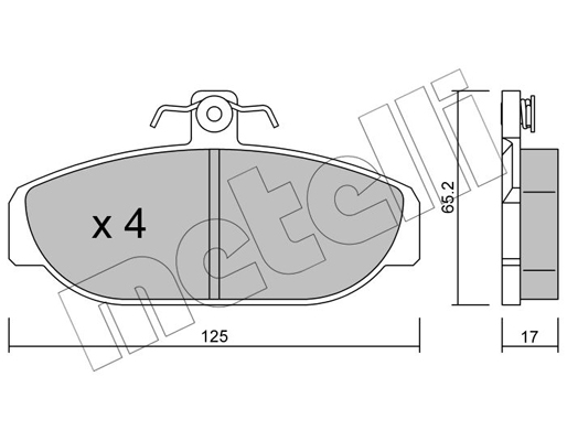 Remblokset Metelli 22-0183-0